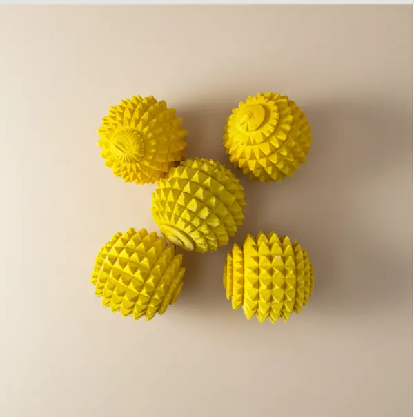 Yellow_Textured_Silicone_Dryer_Balls_Set_Of_5