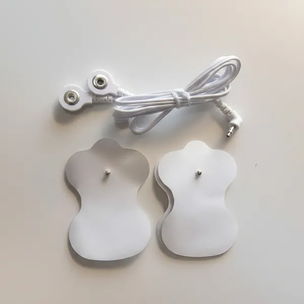White_Tens_Ems_Electrode_Pads_With_Wired_Connection_(Set_Of_2)