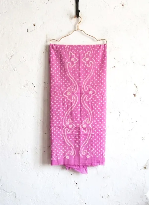 Pink_Cotton_Bandhani/Bandhej_Suit_Dress_Materials_Women