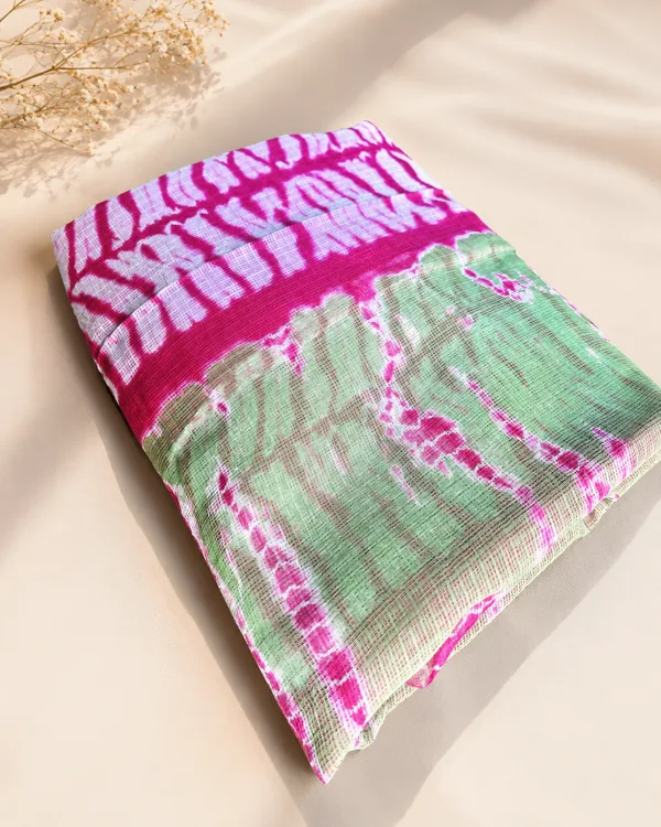 Green_and_Pink_Hand_Block_Printed_Kota_Doria_Cotton_Saree_