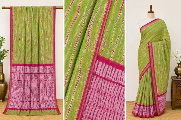 Green_and_Pink_Hand_Block_Printed_Kota_Doria_Cotton_Saree_