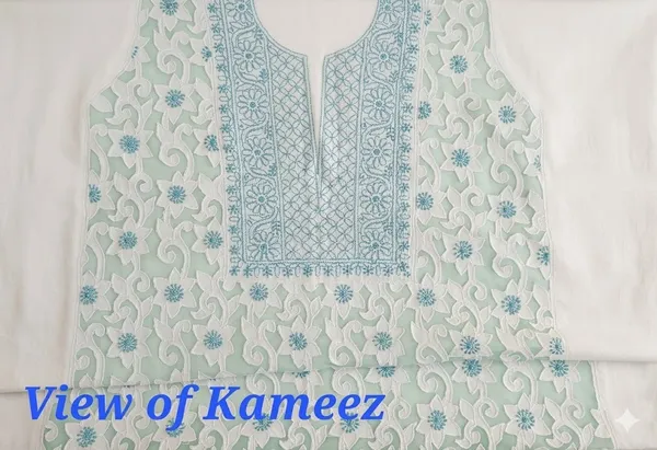 Noor_Chikankari_Applique_2pc_Suit_Dress_Material_Ivory_Aqua_Women