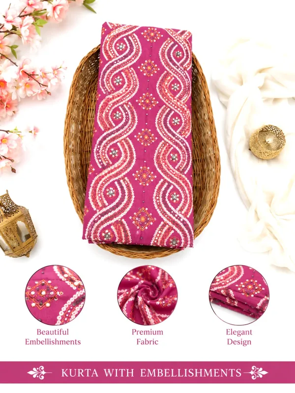 Pink_Cotton_Bandhani/Bandhej_Suit_Dress_Materials_Women