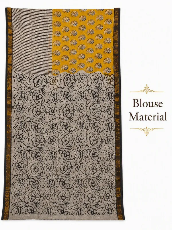 Yellow_Hand_Block_Printed_Kota_Doria_Cotton_Saree_