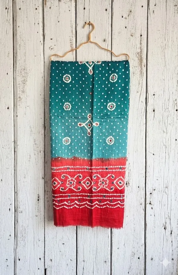 Baby_Blue_Cotton_Bandhani/Bandhej_Suit_Dress_Materials_Women