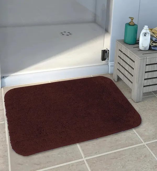 Brown_Polyester_Poly_Cotton_Cotton_40_X_60_Cm_Rectangular_Bathroom_Mat_Ideal_For_Bathroom_Bedroom_Kitchen_Set_Of_1