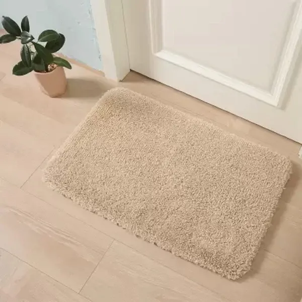 Beige_Polyester_Poly_Cotton_Cotton_Bathroom_Mat_Anti_Skid_Ideal_For_Bathroom_Bedroom_Kitchen_Set_Of_1