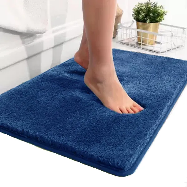Blue_Microfiber_Poly_Cotton_40_X_60_Cm_Bath_Mat_Door_Mat_Ideal_For_Bathroom_Bedroom_Kitchen_Living_Room_Set_Of_1