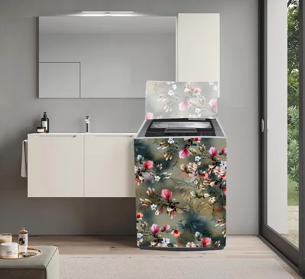 Green_Rose_Pvc_Fabric_Washing_Machine_Cover_Compatible_With_6_To_7_Kg_Top_Load_Machine_Set_Of_1