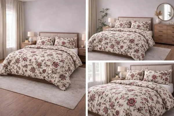 Rose_Pattern_Flower_Microfiber_Double_Bed_Bedding_Set_1_Comforter_1_Bed_Sheet_2_Pillow_Covers_Ideal_For_Bedroom_Set_Of_4