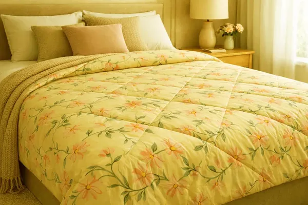 Sunlit_Garden_Microfiber_Double_Bed_Bedding_Set_1_Comforter_1_Bed_Sheet_2_Pillow_Covers_Ideal_For_Bedroom_Set_Of_4