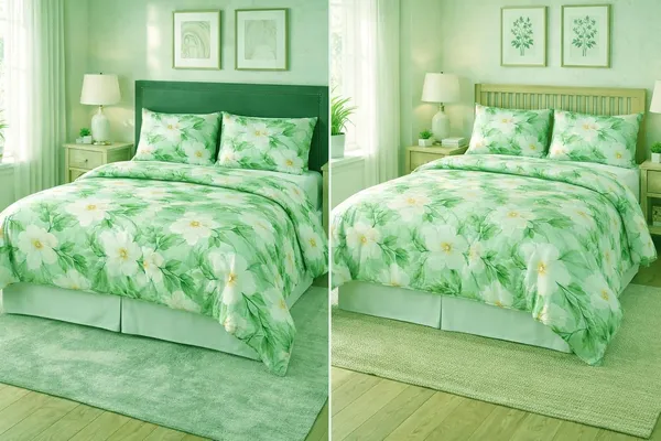 Sage_Green_Microfiber_Double_Bed_Bedding_Set_1_Comforter_1_Bed_Sheet_2_Pillow_Covers_Ideal_For_Bedroom_Set_Of_4