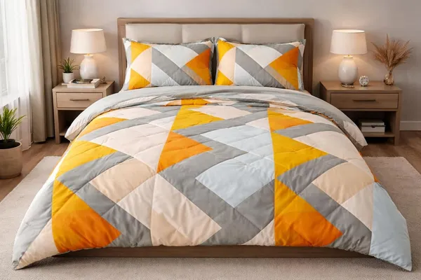 Mustard_Yellow_And_Grey_Microfiber_Double_Bed_Ac_Comforter_+_Bedsheet_+_2_pillow__covers__All_Season_Lightweight_Quilted_Ideal_For_Bedroom_Set_Of_1
