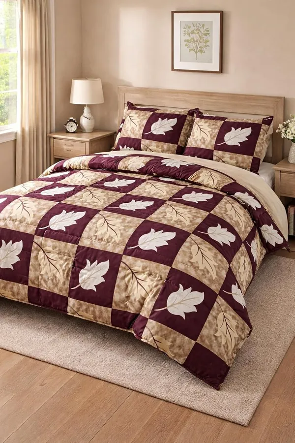 Autumn_Harvest_Microfiber_Double_Bed_Ac_Comforter_+_Bedsheet_+_2_Pillow_Covers__Soft_Lightweight_Quilted_Ideal_For_Bedroom
