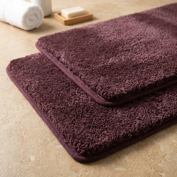 Brown_Microfiber_Poly_Cotton_40_X_60_Cm_Rectangular_Floor_Mat_Bath_Mat_Super_Absorbent_Anti_Skid_Ideal_For_Home_Bathroom_Bedroom_Kitchen_Set_Of_2