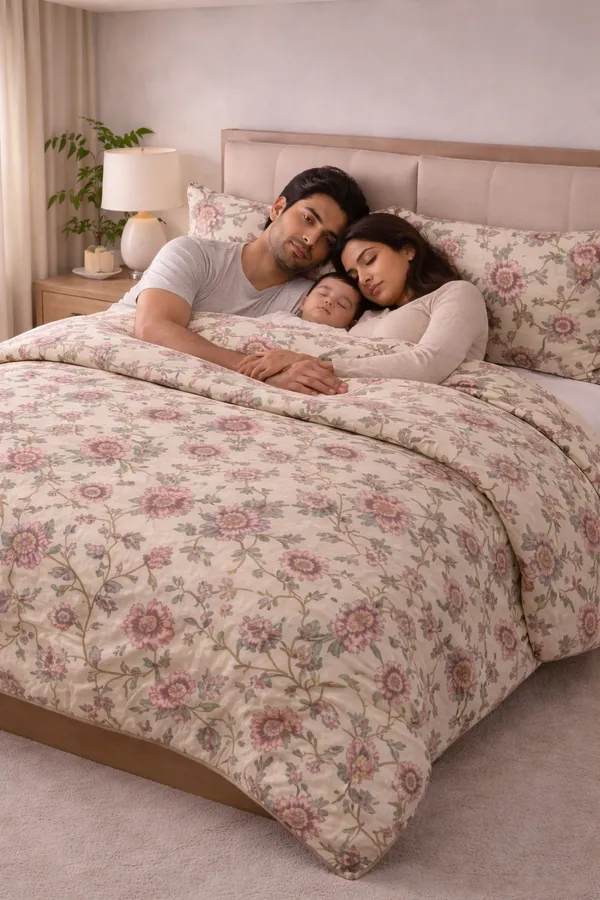 Rose_Pattern_Flower_Microfiber_Double_Bed_Bedding_Set_1_Comforter_1_Bed_Sheet_2_Pillow_Covers_Ideal_For_Bedroom_Set_Of_4