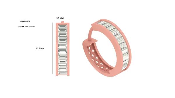 Rose_Gold_Silver_Hoop_Earrings_For_Women_|_925_Pure_Silver