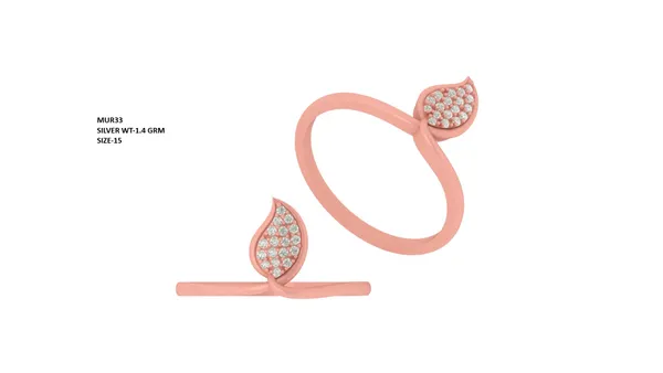 Rose_Gold_Lightweight_Leaf_Silver_Ring_For_Women_|_925_Pure_Silver