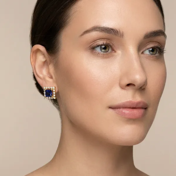 Rose_Gold_Silver_Square_Stud_Earrings_For_Women_|_925_Pure_Silver