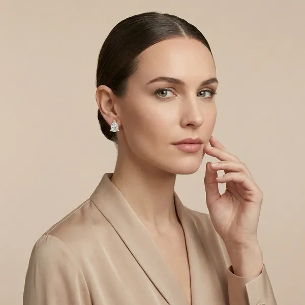 Rose_Gold_Silver_Pear_Studs_For_Women_|_925_Pure_Silver