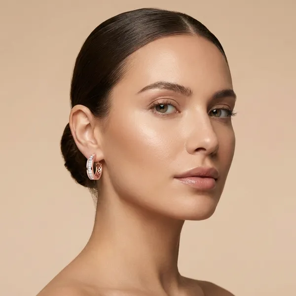 Rose_Gold_Silver_Hoop_Earrings_For_Women_|_925_Pure_Silver
