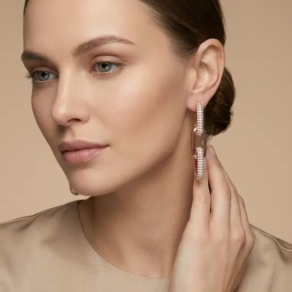 Rose_Gold_Silver_Tiffany_Chain_Earrings_For_Women_|_925_Pure_Silver