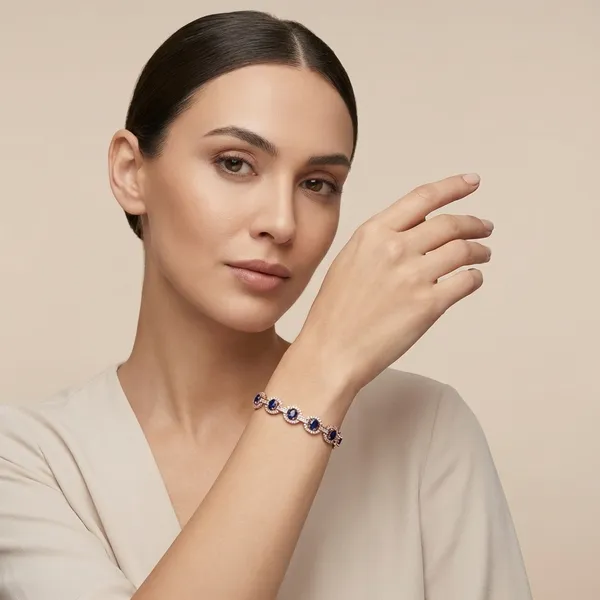 Rose_Gold_Bridesmaid_Indie_Silver_Bracelet_For_Women_|_925_Pure_Silver