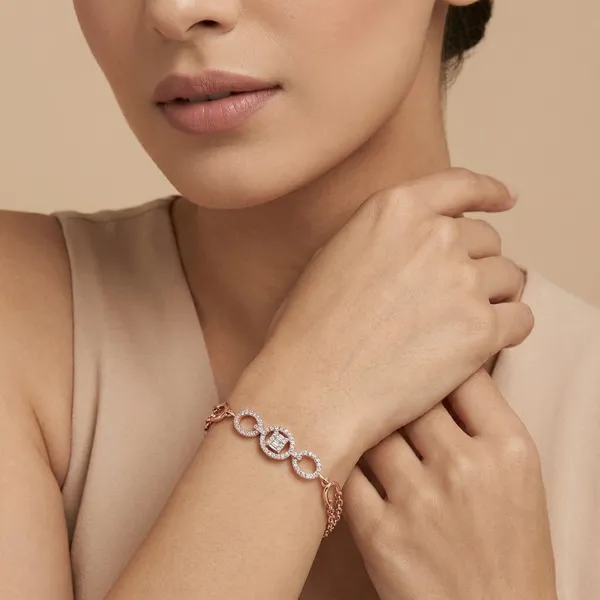 Rose_Gold_Silver_Stylish_Double_Line_Bracelet_For_Women_|_925_Pure_Silver
