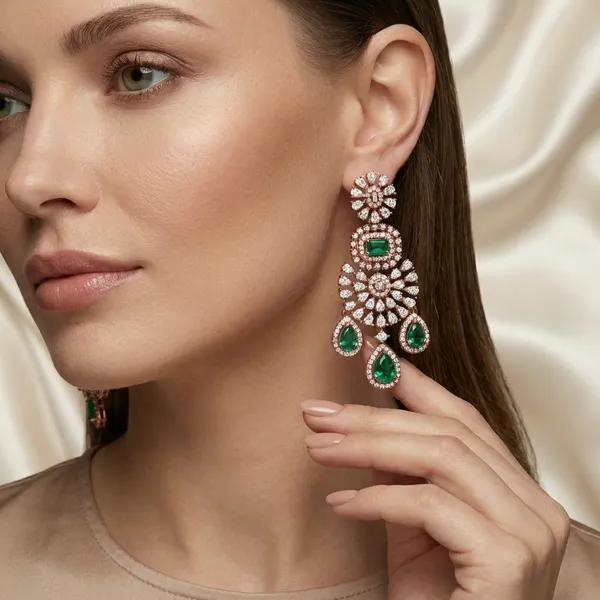 Rose_Gold_Silver_Chandbali_Earrings_For_Women_|_925_Pure_Silver