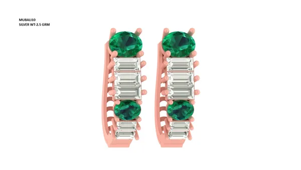 Rose_Gold_Silver_Bali_Earrings_For_Women_|_925_Pure_Silver
