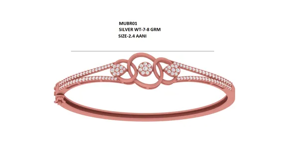 Rose_Gold_Silver_Everyday_Bracelet_For_Women_|_925_Pure_Silver