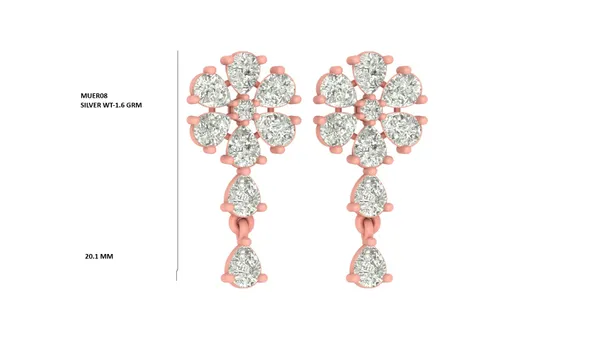 Rose_Gold_Stud_Silver_Earrings_For_Women_|_925_Pure_Silver