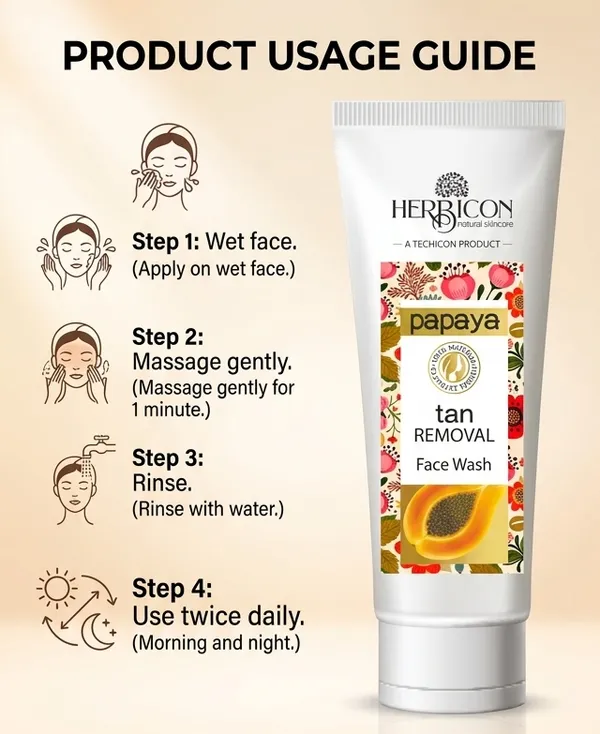 Tan_Removal_Papaya_Face_Wash_100_Ml_(Pack_Of_2)