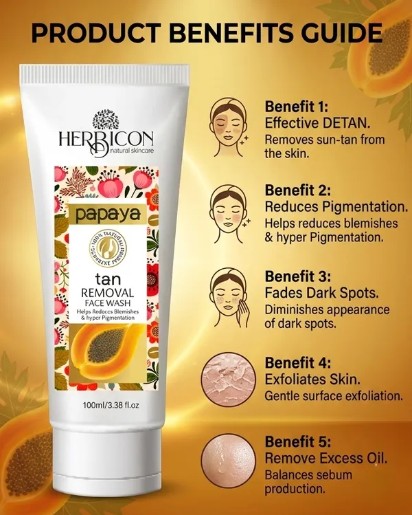 Tan_Removal_Papaya_Face_Wash_100_Ml_(Pack_Of_2)