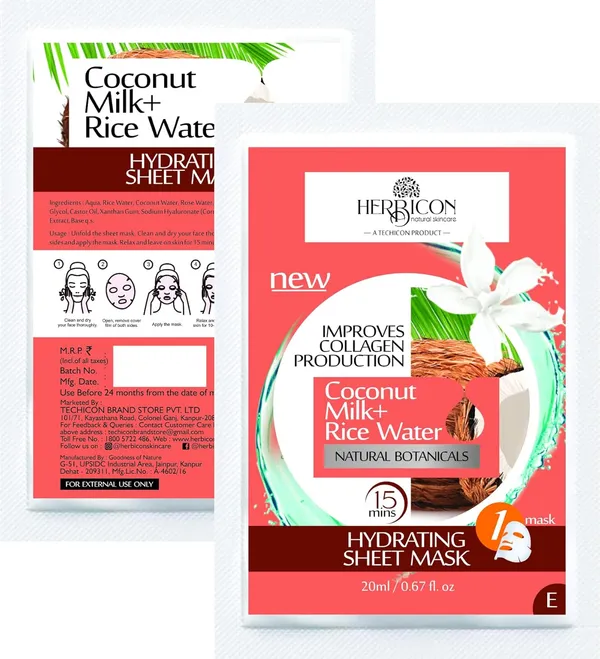 Face_Sheet_Mask_With_Rice_Water_And_Coconut_Milk_For_Deep_Hydration_20_G_Pack_Of_10