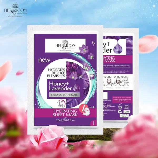 Honey_With_Lavender_Face_Sheet_Mask_For_Light_Weight_And_Soothing_And_Brightening_Skin_20_G_Pack_Of_5