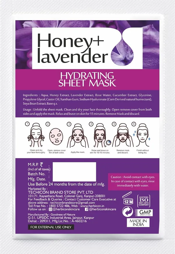 Honey_With_Lavender_Face_Sheet_Mask_For_Light_Weight_And_Soothing_And_Brightening_Skin_20_G_Pack_Of_10