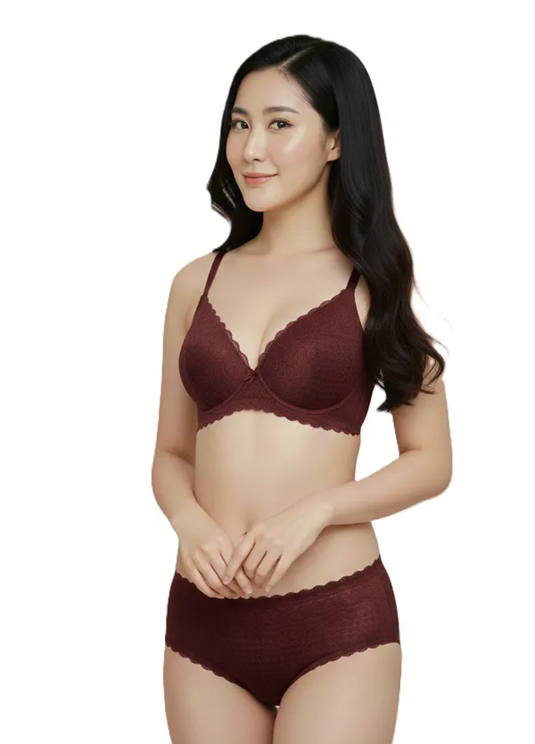 Maroon_Net_Bra_And_Panty_Set_For_Women