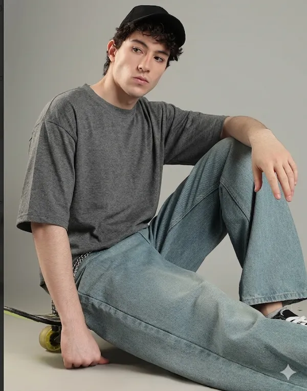 Grey_Cotton_Distressed_T_Shirt_For_Men