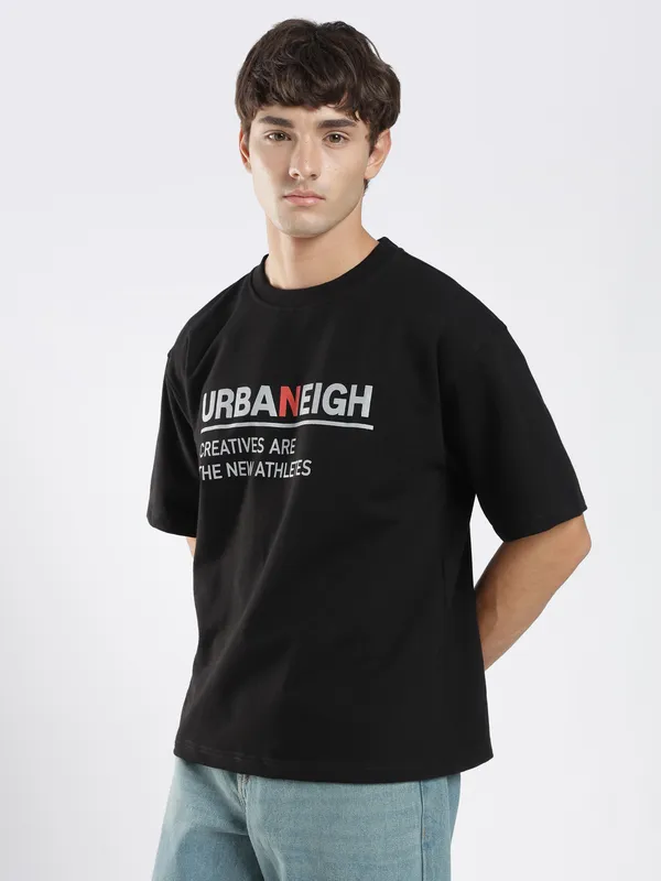 Jet_Black_Cotton_Round_Neck_Reg_Fit_Printed_Tee_For_Men