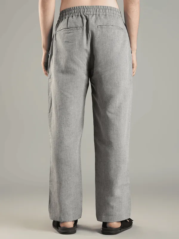 Silver_Grey_Cotton_Linen_Blend_Drawstring_Trousers_For_Men