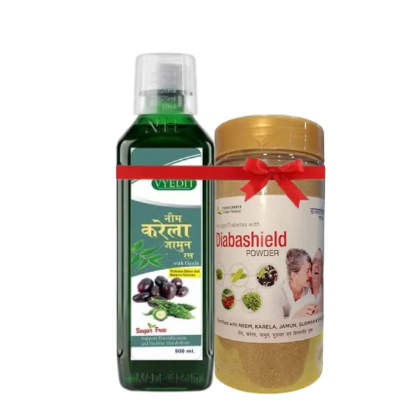 Neem_Karela_Jamun_Ras_with_DiabaShield_powder