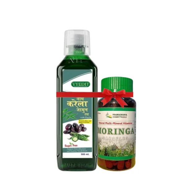 Neem_Karela_jamun_ras_with_Moringa_Capsule_Combo