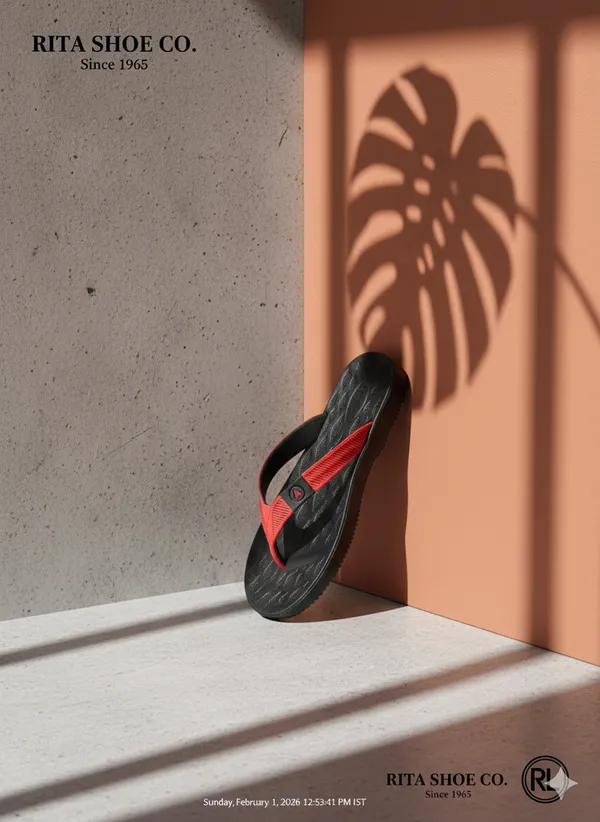Soft_Sole_Black_And_Red_Slippers_For_Women_And_Girls