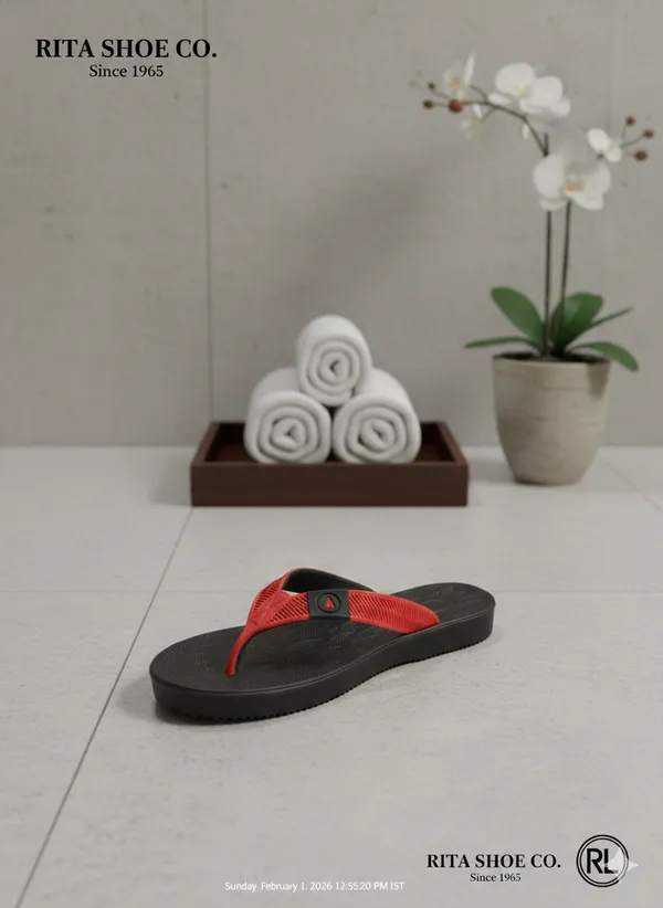 Soft_Sole_Black_And_Red_Slippers_For_Women_And_Girls