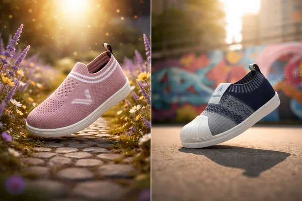 Soft_Sole_Pink_And_White_And_Navy_Blue_And_Grey_Shoes_For_Kids_Combo_Pack_Of_2