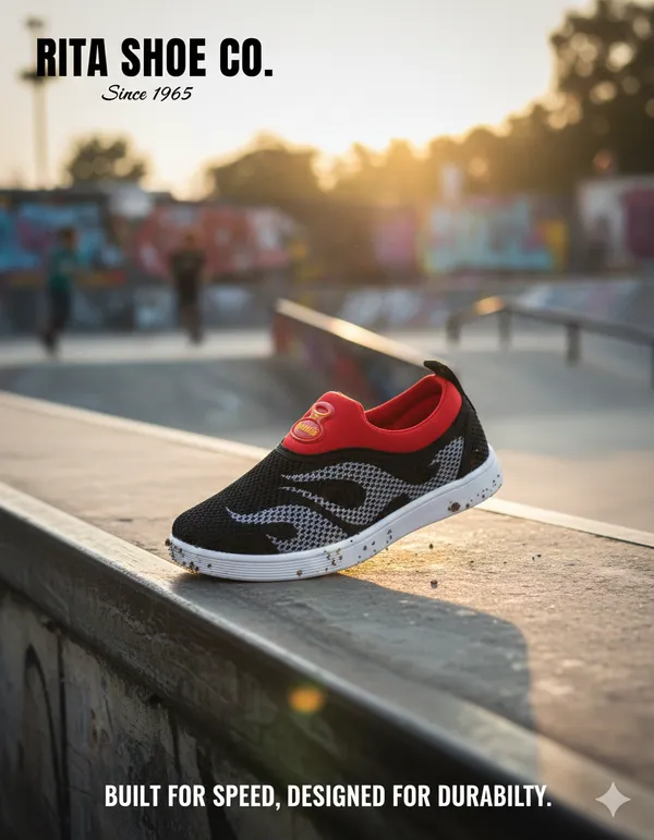 Soft_Sole_Black_And_Red_Shoes_For_Kids