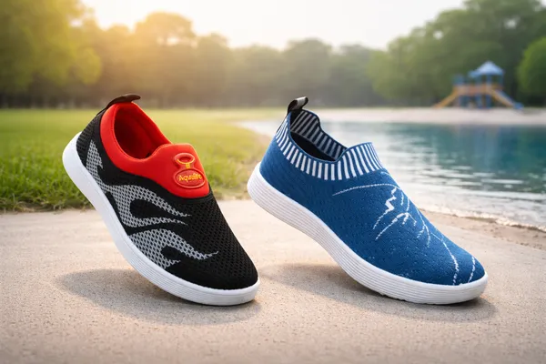 Soft_Sole_Black_And_Red_And_Blue_And_White_Shoes_For_Kids_Combo_Pack_Of_2