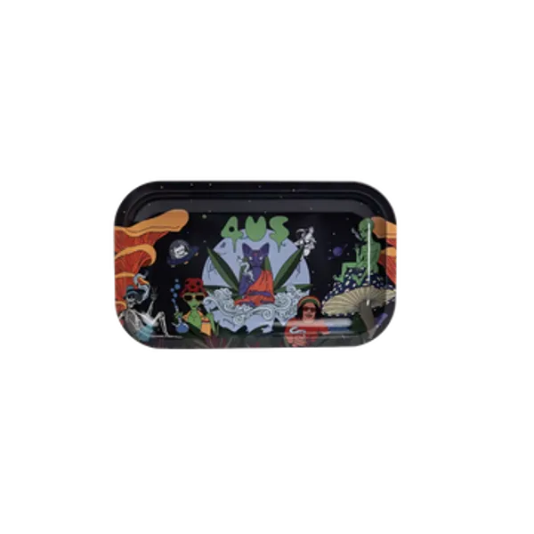 Full_Size_Metal_Rolling_Tray_With_Magnetic_Lid_And_Single_Rise_Grind_Booklet_Alien_Pack_Of_2