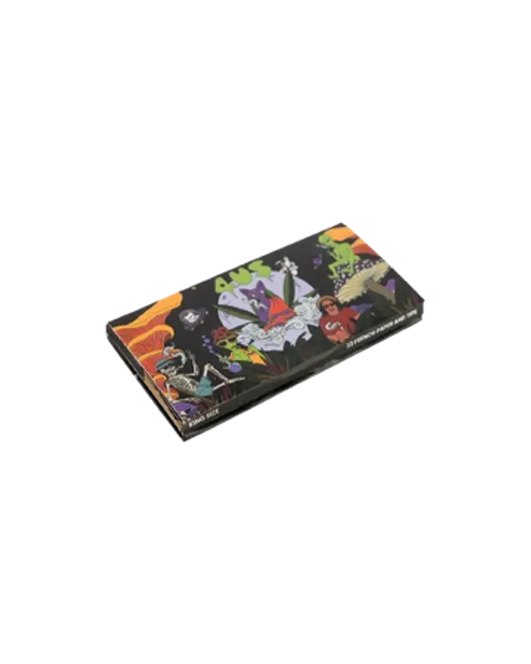 Full_Size_Metal_Rolling_Tray_With_Magnetic_Lid_And_Single_Rise_Grind_Booklet_Alien_Pack_Of_2